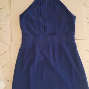 Banana Republic royal blue halter dress